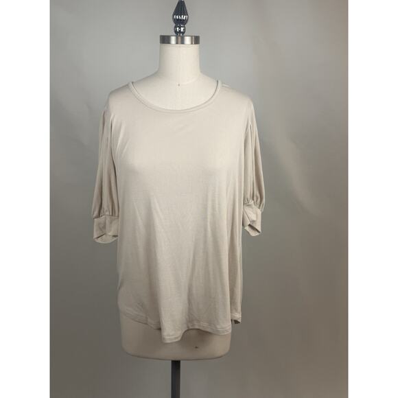 High Quality Jodifl Cream Top Boho Hippie Tunic Blouse Women's - Picture 2 of 5